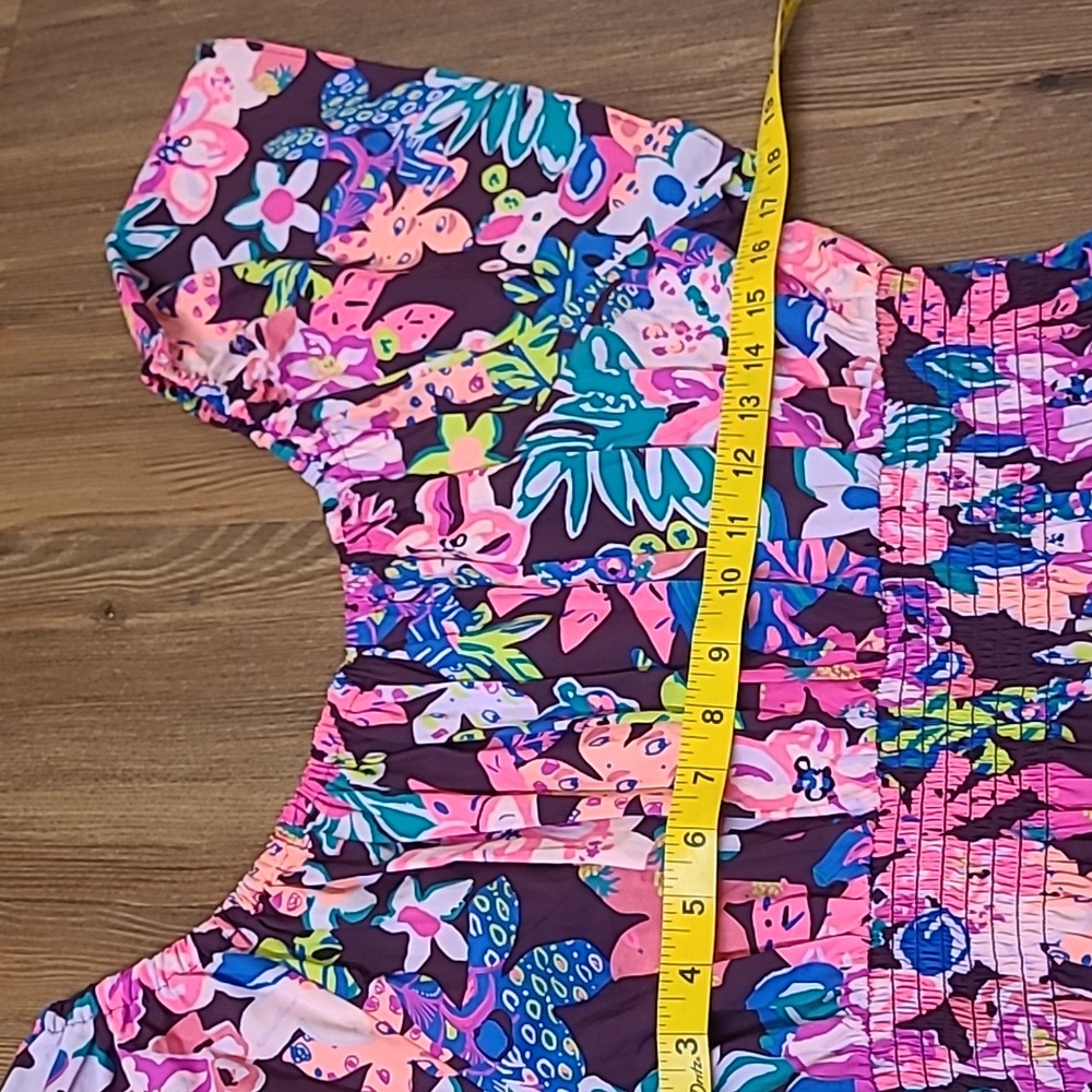 Lilly Pulitzer women,s Floral Dress in Pink‎ and Blue used exelente condition. - Picture 11 of 16